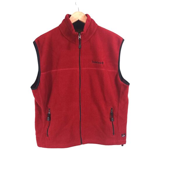 Timberland Men's Size Large Polartec 100% Polyester Fleece Full Zip Outdoor Vest - Picture 1 of 9